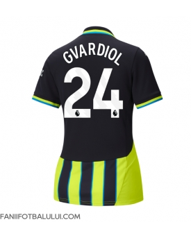 Manchester City Josko Gvardiol #24 Tricou Fotbal Replică 2024-25 Femei Deplasare